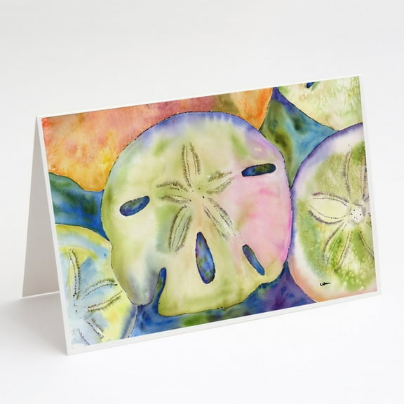 Sand Dollar Greeting Cards and Envelopes Pack of 8