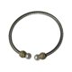 thumbnail image 2 of Brazalete de puño,Brazalete tipo brazalete de alambre trenzado,Pulsera de puño,joya decorativa,regalo para mujer,Pulsera de puño de dos tonos de oro y plata mixta,Brazalete de moda de, 2 of 9
