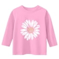 thumbnail image 3 of jobturf Shirts for Girls Trendy Flower Graphic Tees Casual Lightweight Summer Blouses Comfy Loose 3/4 Sleeve Tops Size 3-12 Years, 3 of 5