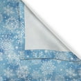 thumbnail image 4 of Ambesonne Snowflake Valance Pack of 2, Pattern of Winter, 54"X12", Pale Blue White, 4 of 5
