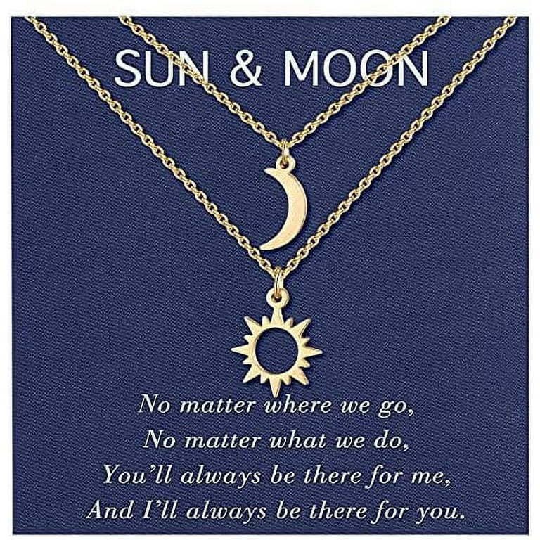 Moon and star on sale friendship necklace