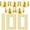 Simple Style, variant on 100 Pcs Gold Paper Crowns Birthday Party Bulk for Adults Classroom Students Hat Supplies Favors (Round Style)