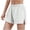 White, variant on Ahdbta Women's 2 in 1 Running Shorts for Gym Yoga Workout Athletic Liner Shorts High-Waisted Shorts with Pockets