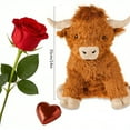 thumbnail image 3 of ICQOVD Cow Brown Cow Brown Plush Decorative Toy Simple Cute Farm Animal Style Soft Doll For Home Decoration Kids Room Display And Gift Use, 3 of 8