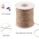 thumbnail image 2 of 100 yardas de cordón encerado de algodón, hilo de algodón encerado de 1 mm, cordón para bisutería, pulseras, macramé, manualidades y bricolaje en cuero - Madera rústica, 2 of 9