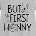 thumbnail image 2 of Winnie the Pooh - But First Hunny - Youth Girls Fitted Short Sleeve T-Shirt, 2 of 4