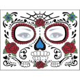 thumbnail image 4 of Day Of The Dead Face Tattoo Stickers Personality Masquerade Funny Makeup Stickers, 4 of 4