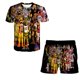 thumbnail image 1 of Conjuntos de ropa de dibujos animados de Five Night At Freddy para niños y niñas, camisetas de juego terroist de verano, pantalones cortos, trajes de 2 piezas, trajes informales FNAF 6M Gao Jinjia LED, 1 of 2