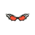 thumbnail image 4 of Gothic Bat Glasses, 4 of 4