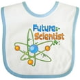 thumbnail image 3 of Inktastic Future Scientist with Atom Boys or Girls Baby Bib, 3 of 4