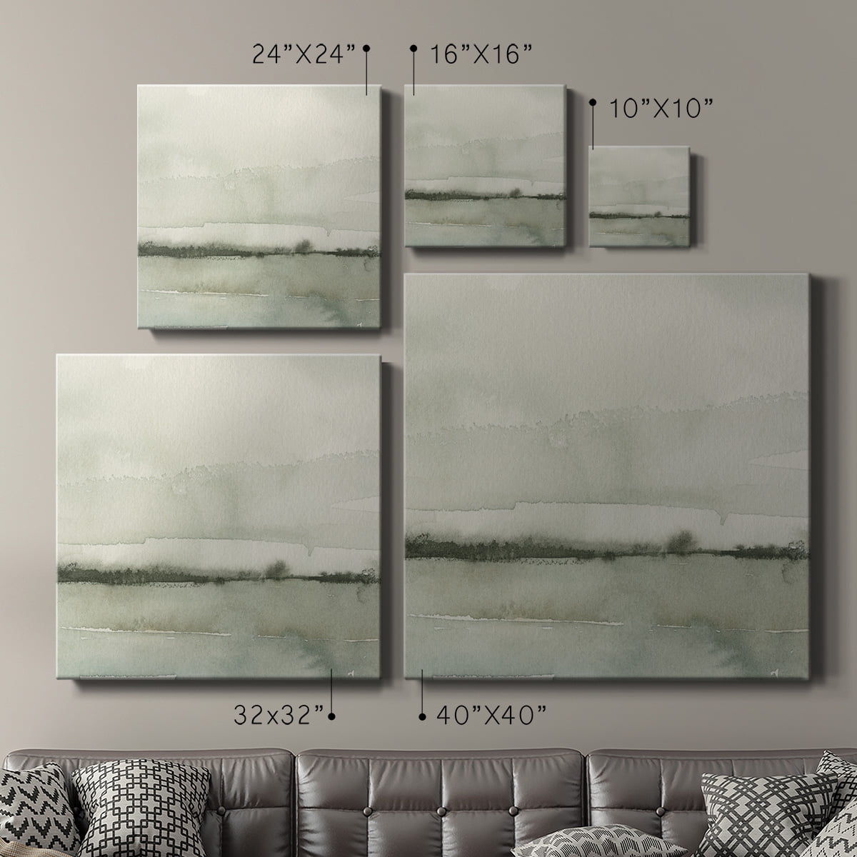 Wexford Home Winter Reflections I-Premium Gallery Wrapped Canvas, 16" x 16" - Ready to Hang