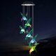 thumbnail image 3 of Wind chimes, solar powered hummingbird wind chimes for outdoor/indoor outdoor decoration, yard decorations, memorial wind chimes., 3 of 4