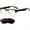 KY02B Silvery + Sunglasses Lens, variant on Anti-blue light smart glasses with low-latency audio, touch and AI voice control. Unisex, great for audio, movies and study.