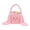 Pink, variant on Yardvibe Cute Bunny Easter Basket with Plush Ears, Fluffy Easter Egg Hunt Bag Soft Fabric, Easter Baskets for Egg Hunt, Candy & Gift Storage, Dark gray