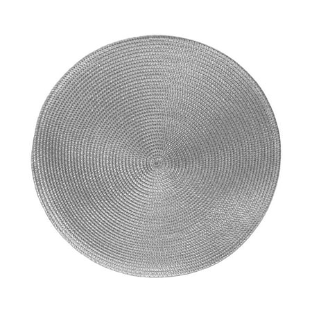 

Clearance CNEWQJY Fall Placemats 38cm Tableware Placemat Non-Slip Insulated Mat Round Woven Placemat 4PCS