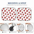 thumbnail image 3 of Yiaed Hand Drawn Strawberry Print Car Front Windshield Sun Shade,Foldable Anti-UV Car Sunshade for Front Window for Most Vehicles-Medium, 3 of 5