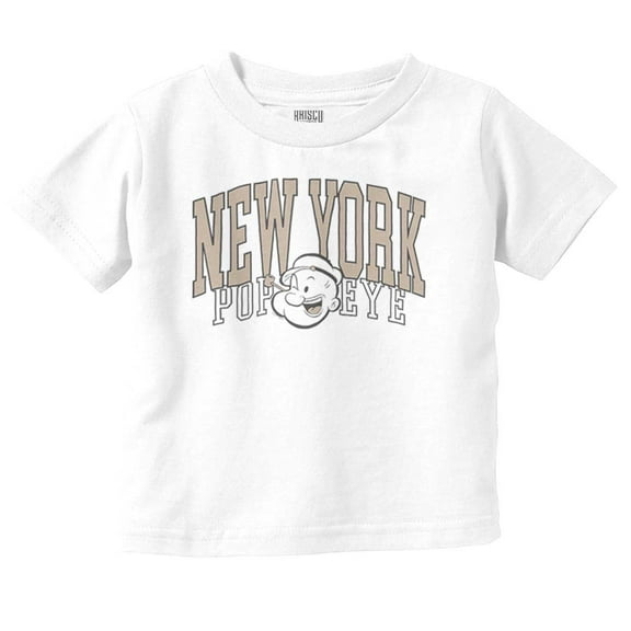 Popeye Vintage Varsity New York Toddler Boy Girl T Shirt Infant Toddler Brisco Brands 12M
