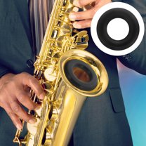 KONTONTY Alto Sax Silencer Silicone Sax Mute Black Noise Reduction 1Pack