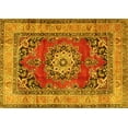 thumbnail image 1 of Ahgly Company Indoor Rectangle Medallion Yellow Traditional Area Rugs, 7' x 10', 1 of 4