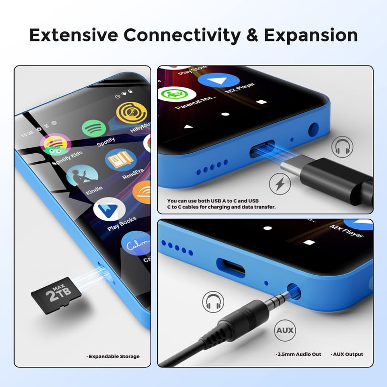 innioasis 160GB MP3 Player with Bluetooth WiFi Parental Manager
