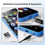 Innioasis 160GB MP3 Player with Bluetooth and WiFi, MP3 Player with Spotify, Spotify Kids, Parental Manager App, 4 MP4 Music Player for Kids (Blue White)