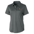 thumbnail image 2 of Women's Cutter & Buck Gray Illinois Fighting Illini Prospect Textured Stretch Polo, 2 of 3