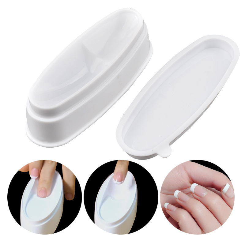 Fashion Nail Dipping Powder Tray Manicure Mold Nail Dip Container Walmart Com