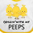 thumbnail image 4 of Inktastic Chillin' with My Peeps Boys or Girls Baby Bib, 4 of 4