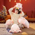 thumbnail image 2 of 40/50/60cm High Quality Squishy Lying Pig Stuffed&Plush Pig Toy Anime Soft Plushie Pillow Kids Baby Comforting Christmas Giftopen eyes60cm Deng Xun unisex, 2 of 2