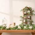 thumbnail image 6 of 2-Pack 13-Foot Artificial Eucalyptus Garland with Silk Roses, Faux Greenery Vine for Wedding Arch, Table Centerpiece, Backdrop, Party and Ceremony Decoration in White, 6 of 9