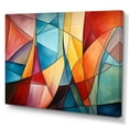 thumbnail image 2 of Designart "Rainbow Colored Cubist Forms III" Cubism Canvas Art Print, 2 of 5