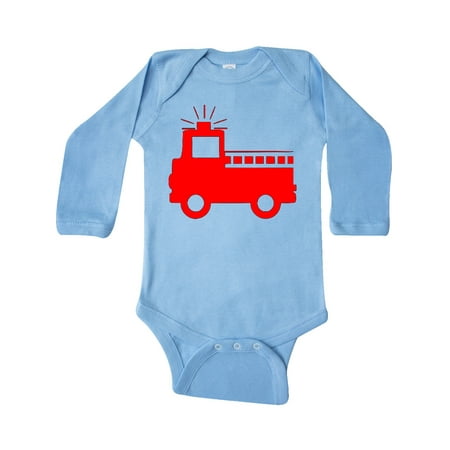 

Inktastic Red Fire Engine Gift Baby Boy or Baby Girl Long Sleeve Bodysuit