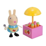Peppa Pig Rebecca Rabbits Ice Cream Stand Figure Doll Playset