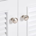 thumbnail image 4 of Ariel Kensington 42 In. Right Offset Oval Single Sink Bathroom Vanity With Carrara White Quartz Countertop 1.5 Edge In White, 4 of 9