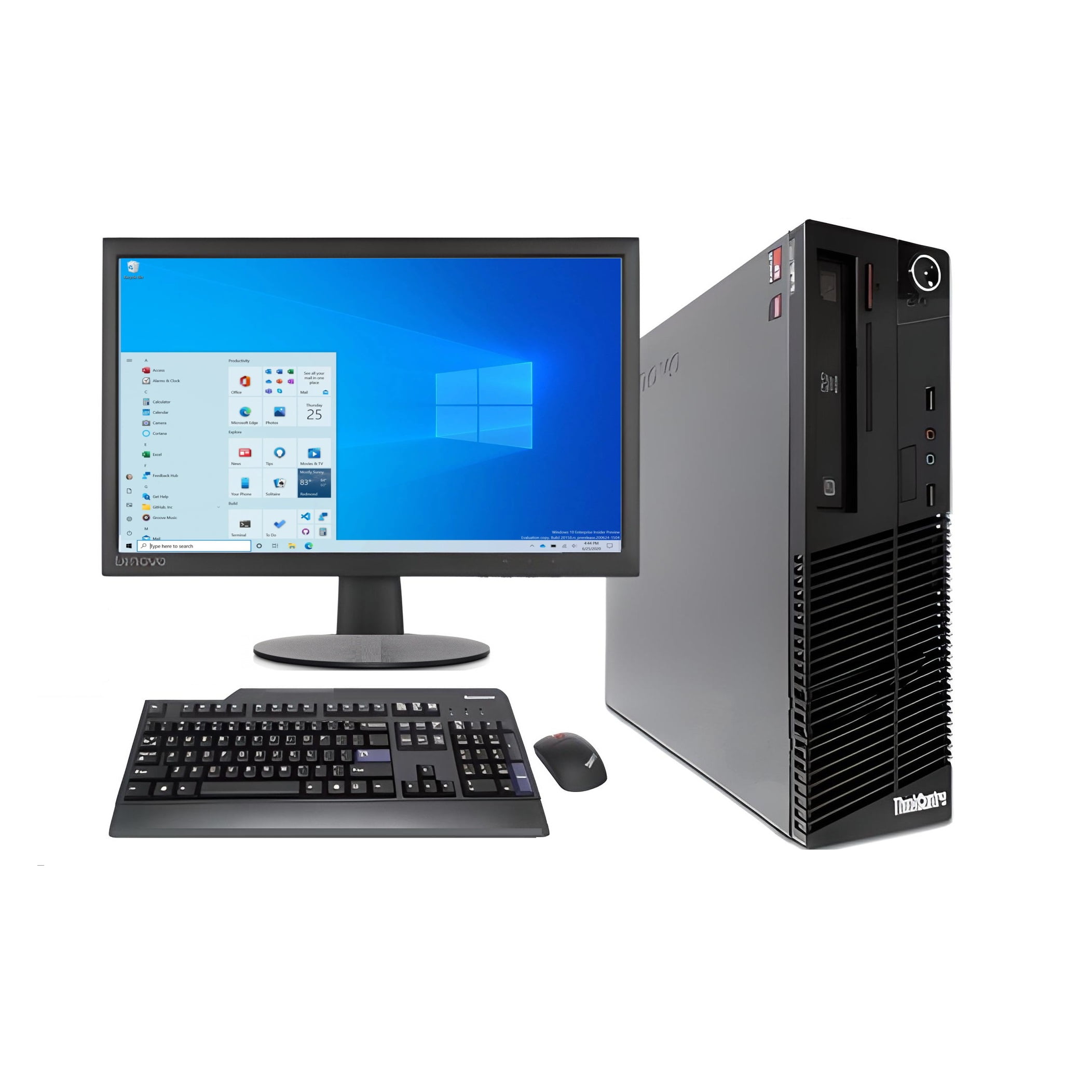 PC Lenovo sff m79 AMD A8 con 4GB y 1TB HDD Con Monitor de 20.5pulg ...