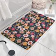 thumbnail image 3 of Pioneer Flower Floral Print Flannel Non Slip Door Rugs,Washable Door Mats Indoor,Decorative Door Mats,Dirt-Resistant and Absorbent Doormat for Entrance,Bedroom,Kitchen,Bathroom,23.5"x16", 3 of 5