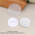 thumbnail image 3 of 200Pcs Transparent Badge Film Clear Film Protective Clear PVC Multi Purpose Badge Button Film For Craft DIY Button Maker, 3 of 8