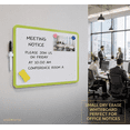 thumbnail image 6 of MXG Double-Sided White Board Dry Erase,12"x16" Green Small Whiteboard with Markers & Eraser,Portable Mini White Board for Coaches, Students, Kitchen, 6 of 10