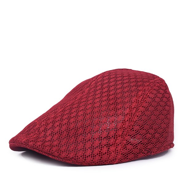 Boina de malla transpirable para hombre, gorra de verano, para primavera y otoño, para uso en todas las ocasiones, para personas de mediana edad y mayores, gorra de trabajo al aire libre