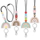 thumbnail image 5 of 4x Lanyards para maestros para insignias de identificación y llaves Lanyard Llavero con de silicona Universal Acrílico Boho Lanyards, 5 of 9