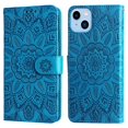 thumbnail image 1 of Funda tipo cartera GANGXUN para iPhone 14 Plus , diseño girasol, cuero PU, soporte, cierre magnético, tarjetero, 1 of 5