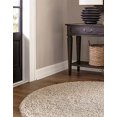 thumbnail image 4 of Unique Loom 3127990 6 x 6 ft. Solid Shag Round Rug, Taupe, 4 of 5