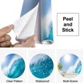 thumbnail image 4 of Peel and Stick Wallpaper Clear Ocean Wave Dream Surfing Destination Landscape Wave Water Ocean Modern Art Wall Mural Decor Self Adhesive and Removable 69in x 98in, 4 of 8