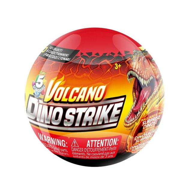 ZURU 5 SURPRISE Dino Strike Volcano Série 4 Mystère Collectible Capsule