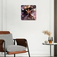 thumbnail image 3 of 12 Inch Wall Clock Battery Operated Silent Clock Decorative for Office, Kitchen, Outdoor, Living Room，American Women Girl Style, 3 of 4