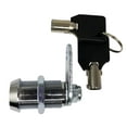 thumbnail image 4 of Admiral Locks 1-1/8 Inch Tubular Cam Lock, Keyed Alike Removable Key RV Compartment Storage Lock Cabinet Locks (1-1/8 Inch 90°, Chrome Pack of 1), 4 of 4