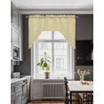 thumbnail image 3 of Yellow Solid Color Swag Valances for Windows, Small Curtains Drapes, Aesthetics Contemporary Luxury Kitchen Window Curtains Over Sink Rod Pocket Window Treatment Valance for Bedroom/Bathroom 56"x36", 3 of 5