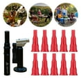 thumbnail image 4 of BLEEUS 10Pcs Butane Nozzle Adapter Universal Gas Converter For Cigarette Lighter Camping Kitchen Utensils (Red), 4 of 10