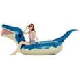 thumbnail image 4 of TFixol Inflatable Dinosaur Pool Float for Boys Girls Adults 124'' Giant T-Rex Floatie Summer Beach Swimming Pool Inflatables Ride on Party Pool Toys Raft Lounge Kids Tyrannosaurus Rex Toys, 4 of 7