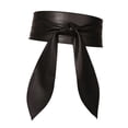 thumbnail image 5 of yuksok Women's Wide Belt Cinch Elegant Self Tie Around Belt for Sweater Coat Blouse Black, 5 of 9